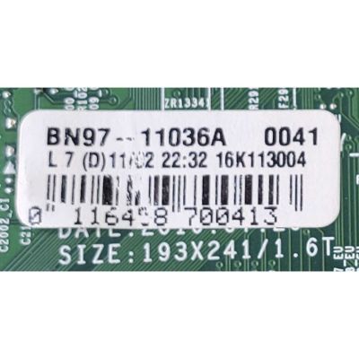 MAIN PARA TV SAMSUNG / NUMERO DE PARTE BN94-11096A / BN41-02545B / BN97-11036A / BN9411096A / 20161103 / PANEL CY-KK065HGLV4H / MODELO HG65NE890UFXZA FA01	 - Imagen 2